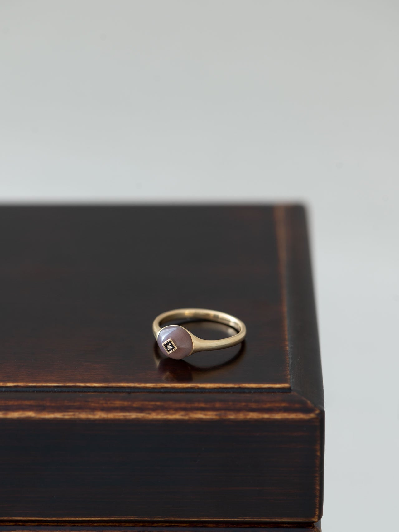 Agate dome midi ring _ LABO 21SSR04 / 現品 – MEDERU