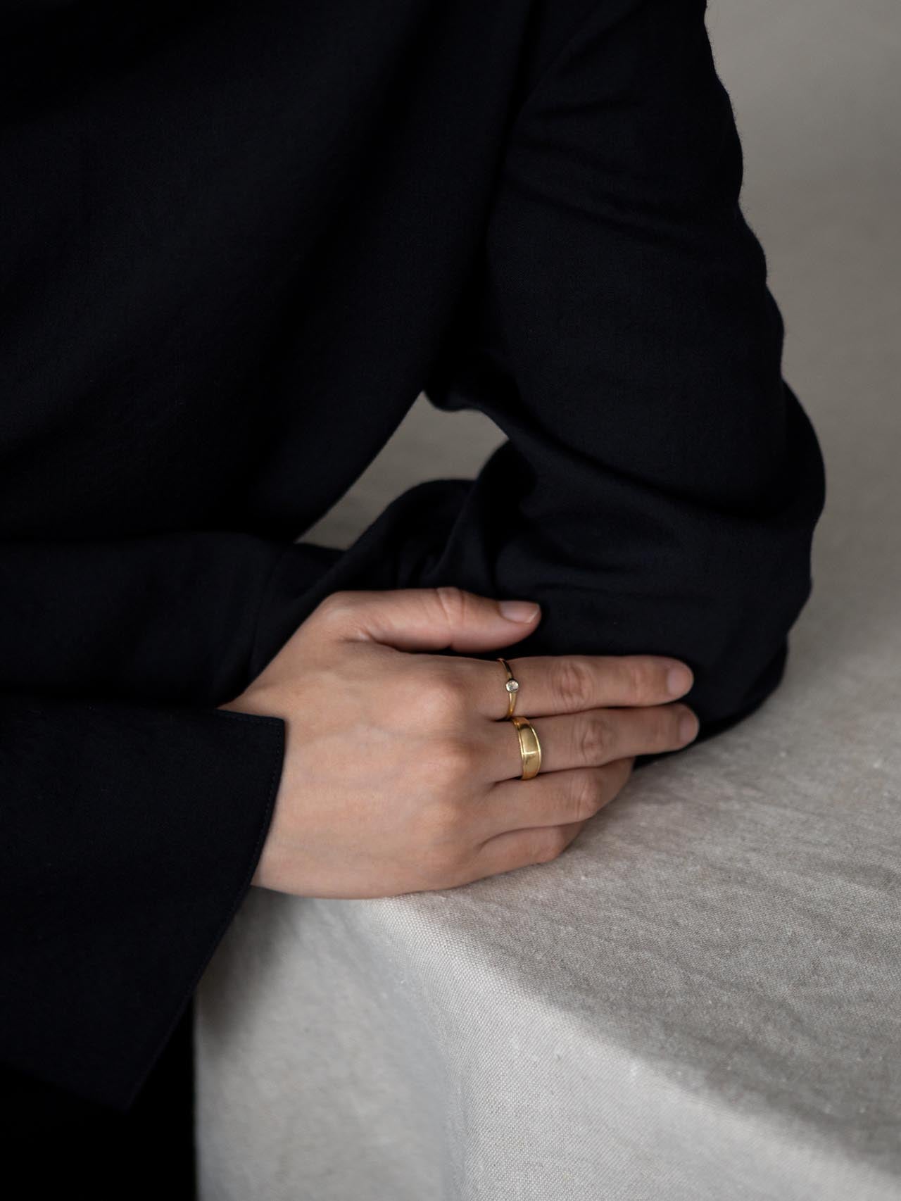 Nude dome line ring / 現品 – MEDERU