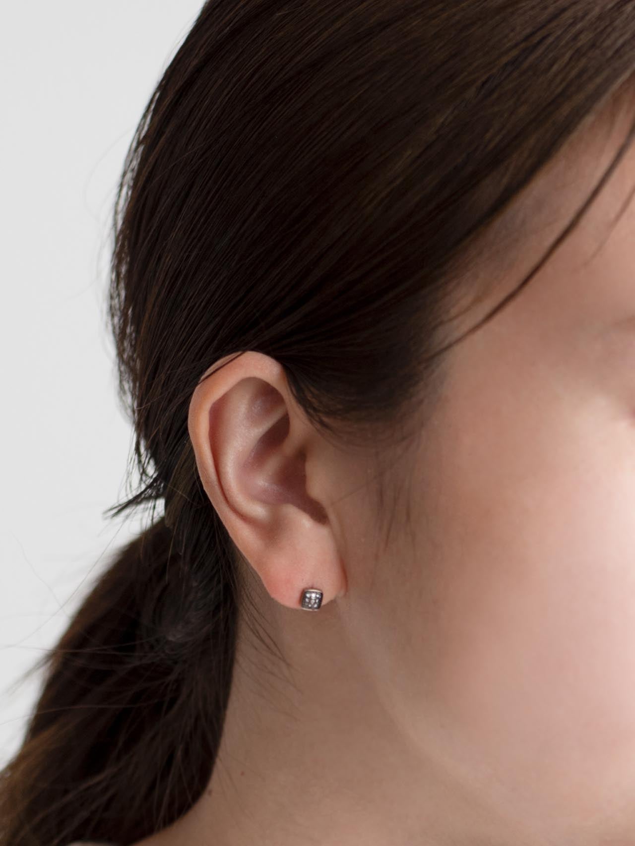 loro square pierce スクエア ピアス シルバー 4zNX0-m68741057448