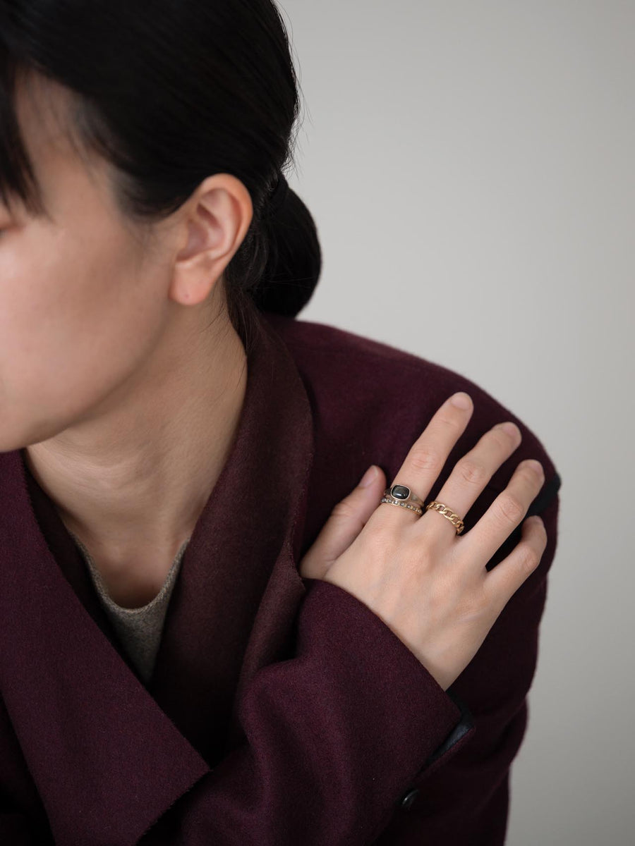 Tiger’s eye midi ring