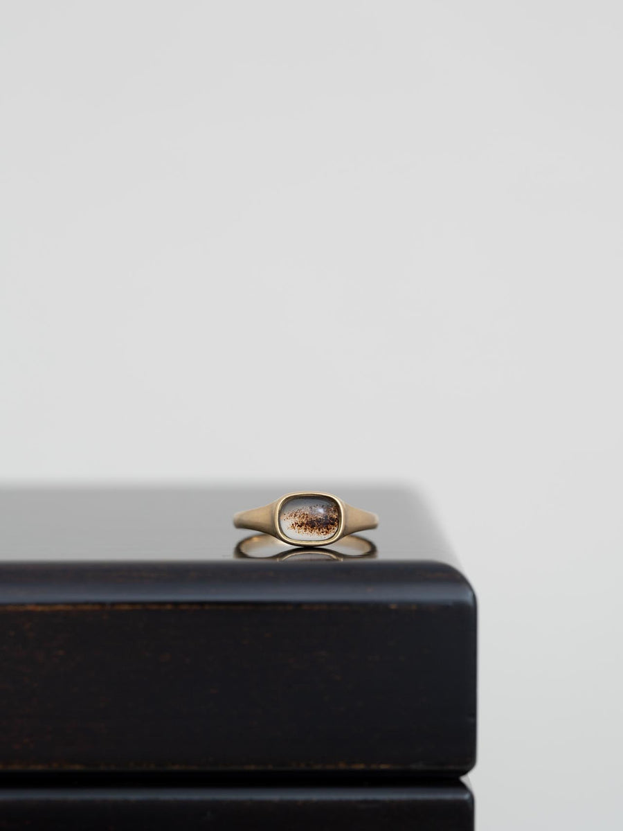 Agate midi ring