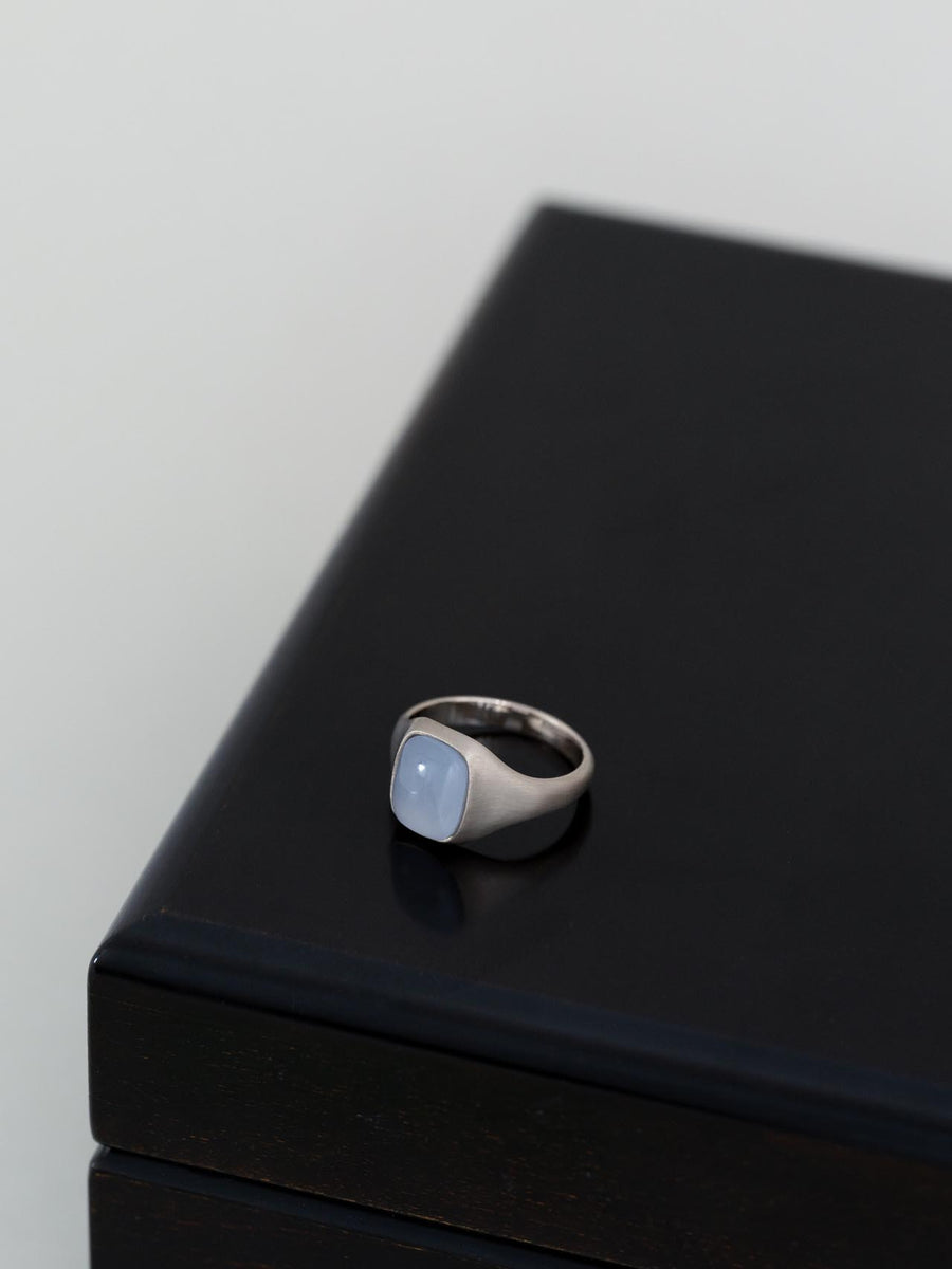 Chalcedony ring - 灰青 -
