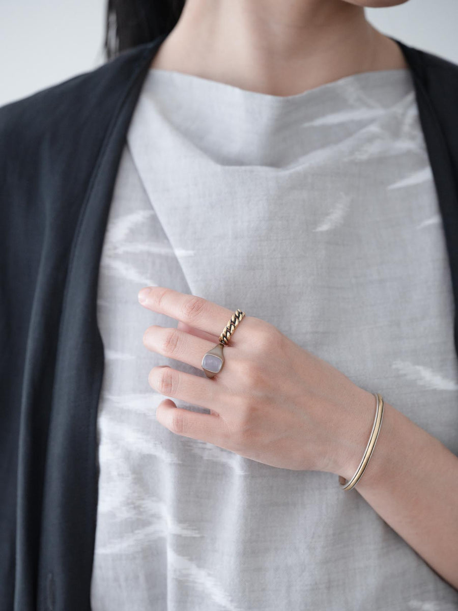 Chalcedony ring - 灰青 -