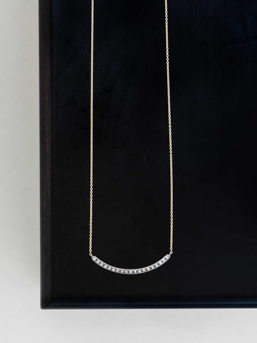 Tiny-dia line necklace