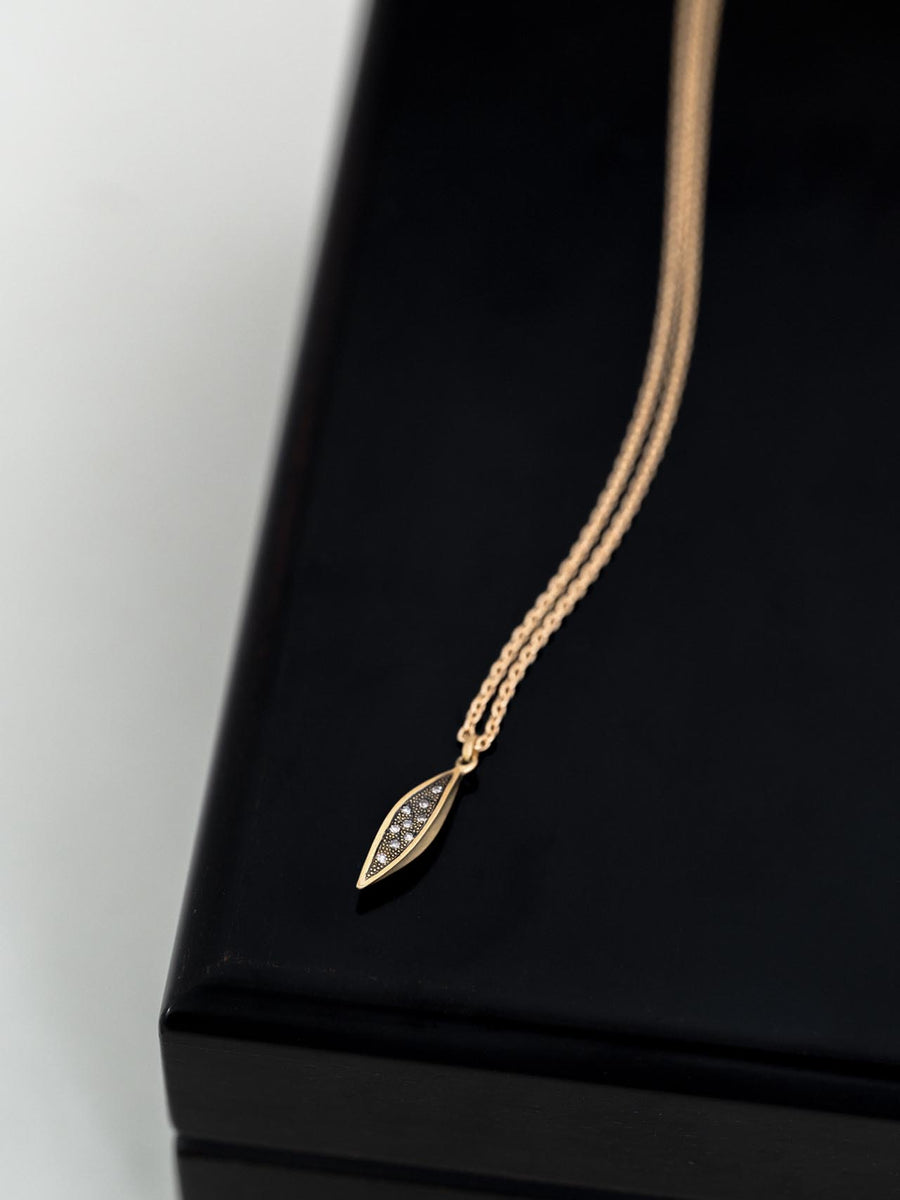 Nude diamond carving Necklace _ 24AWN02 / 現品