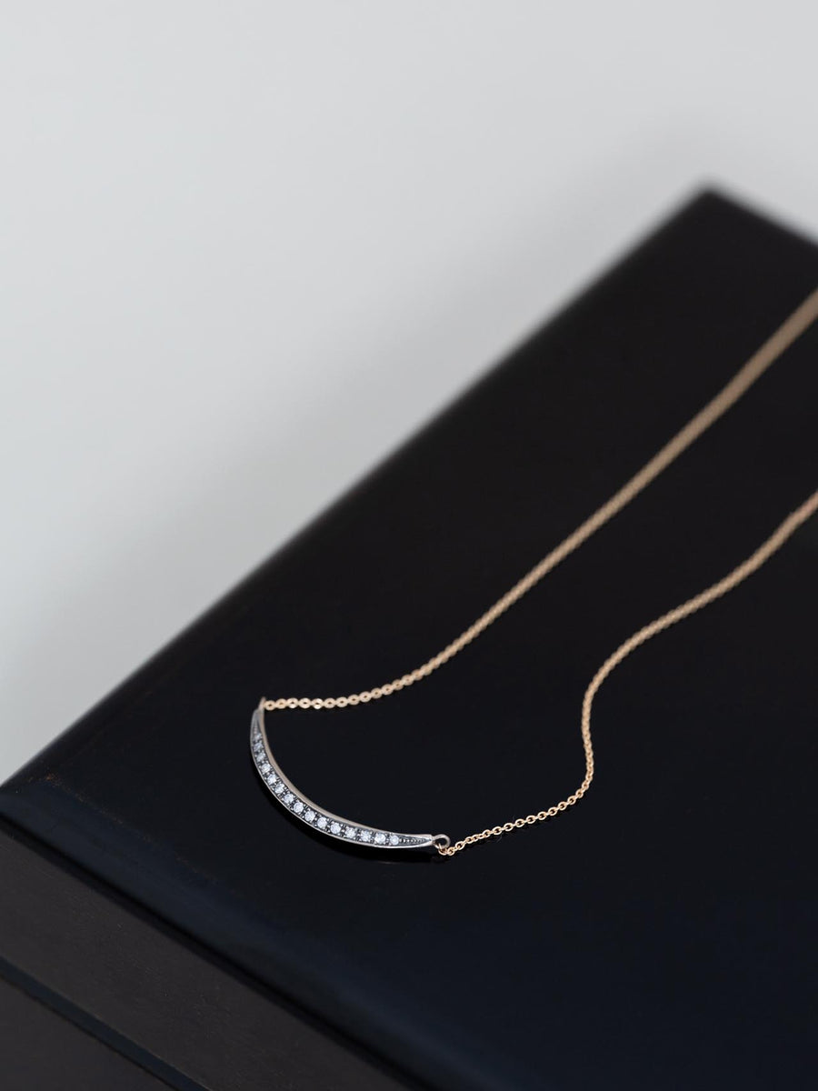 WG Nude diamond bar necklace S _ 24AWN03 / 現品