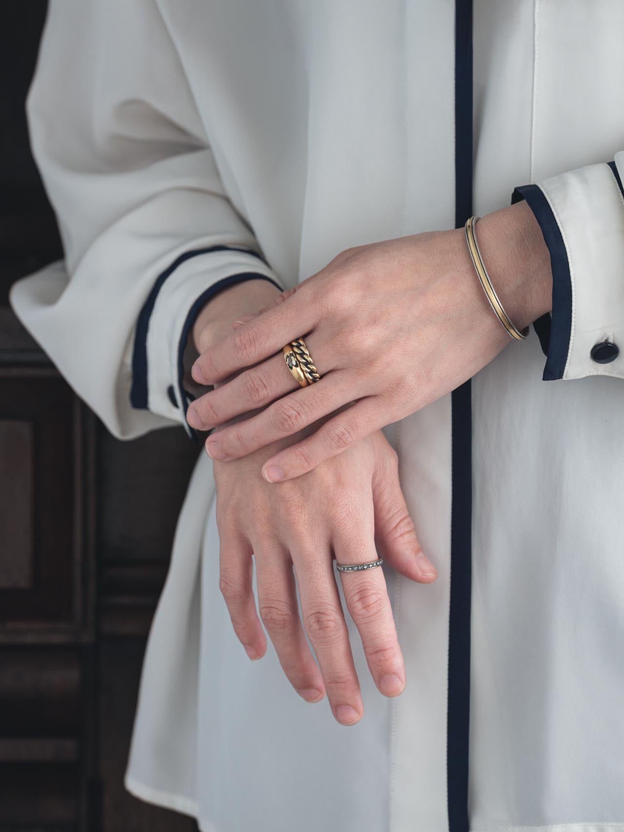 Tiny-dia around ring Ⅰ - WG - / 現品 – MEDERU