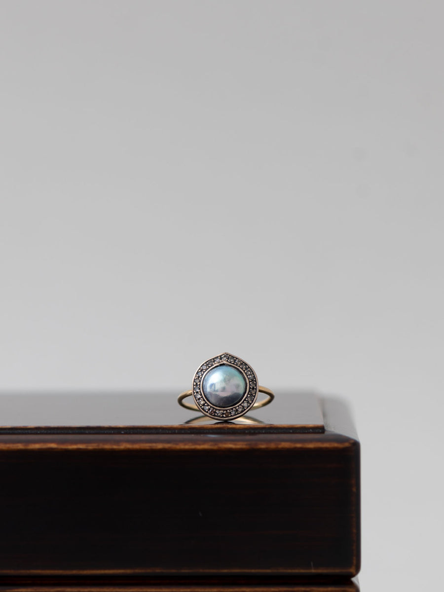 Half pearl ring Ⅲ / 現品