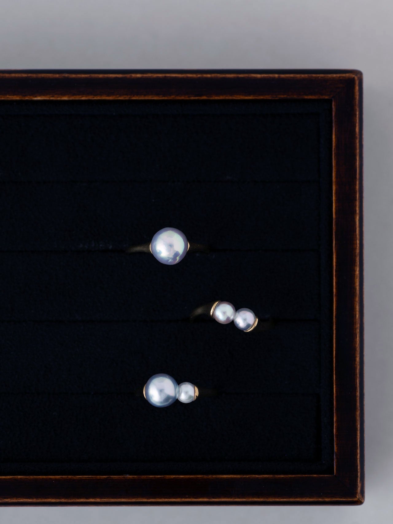 Double pearl ring Ⅱ / 現品 – mederu jewelry