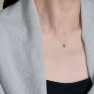 Pave round necklace – MEDERU