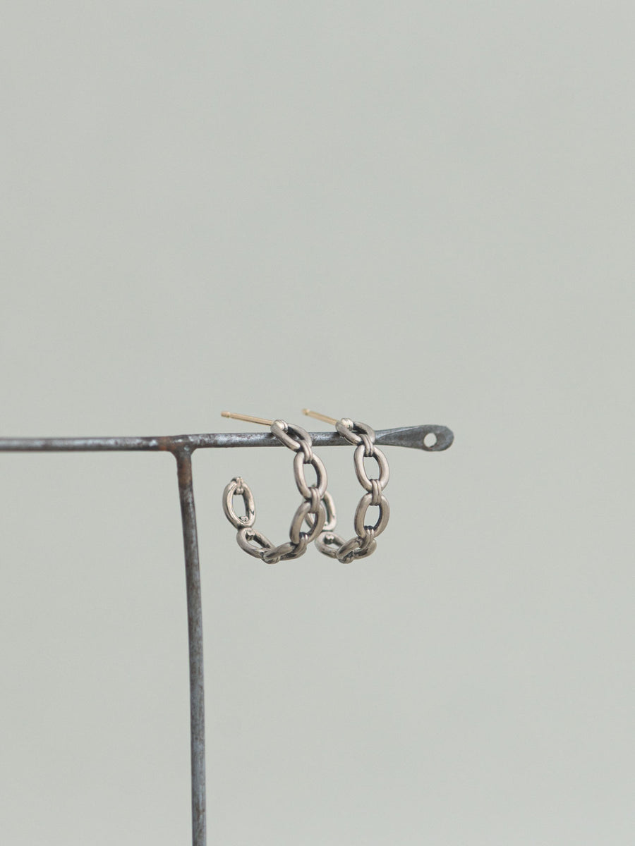 WG chain hoop stud pierce Ⅰ _ LABO 22AWP01 / 現品