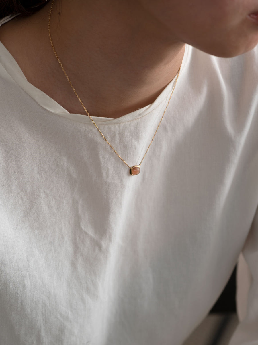 Agate midi necklace _ LABO 21SSN02 / 現品