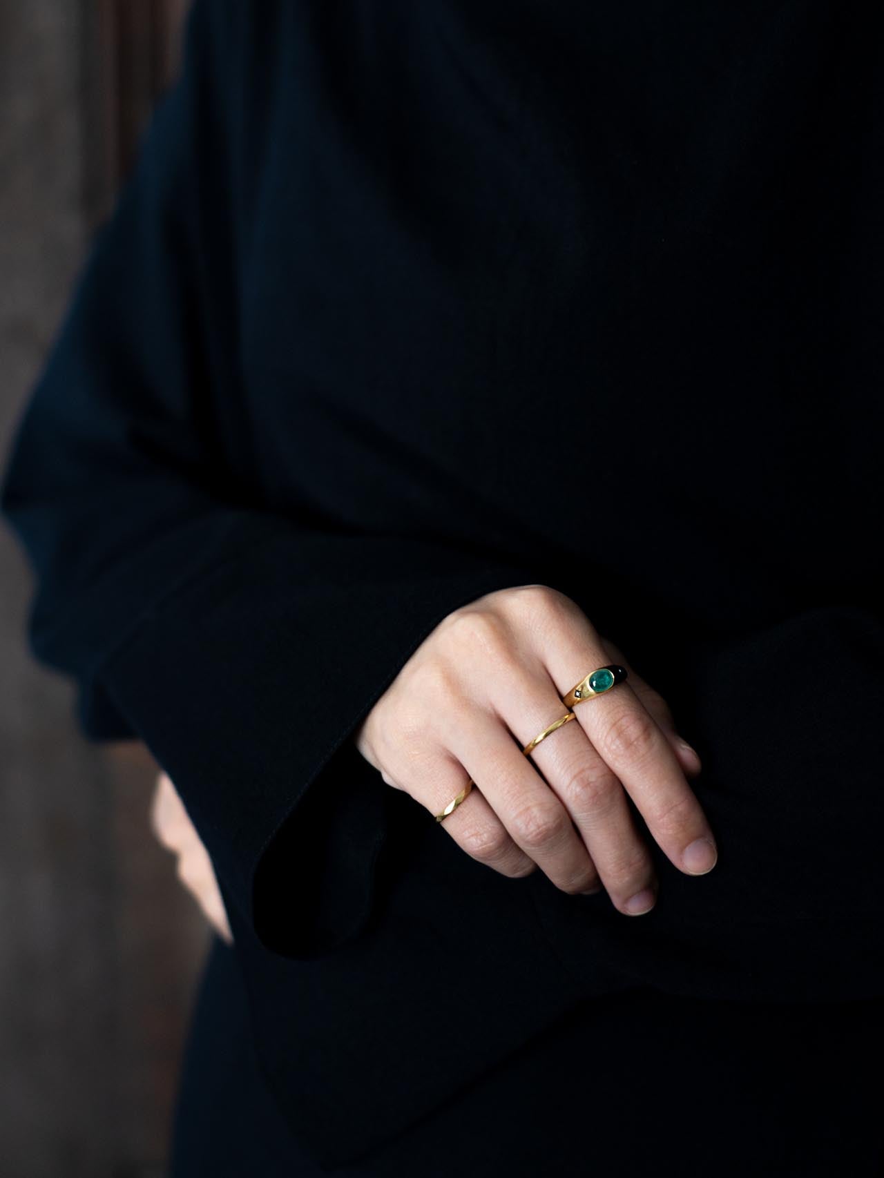 Emerald ring Ⅶ _ 21AW LABO / 現品 – MEDERU