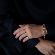 Signet ring -rectangle- / 現品 – MEDERU
