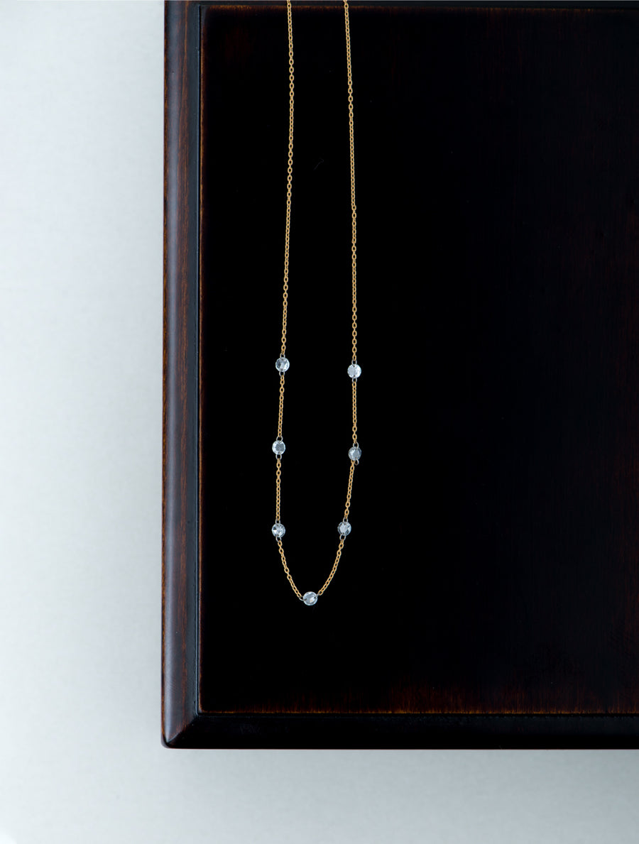 Leger diamond station necklace -rosecut- / 現品